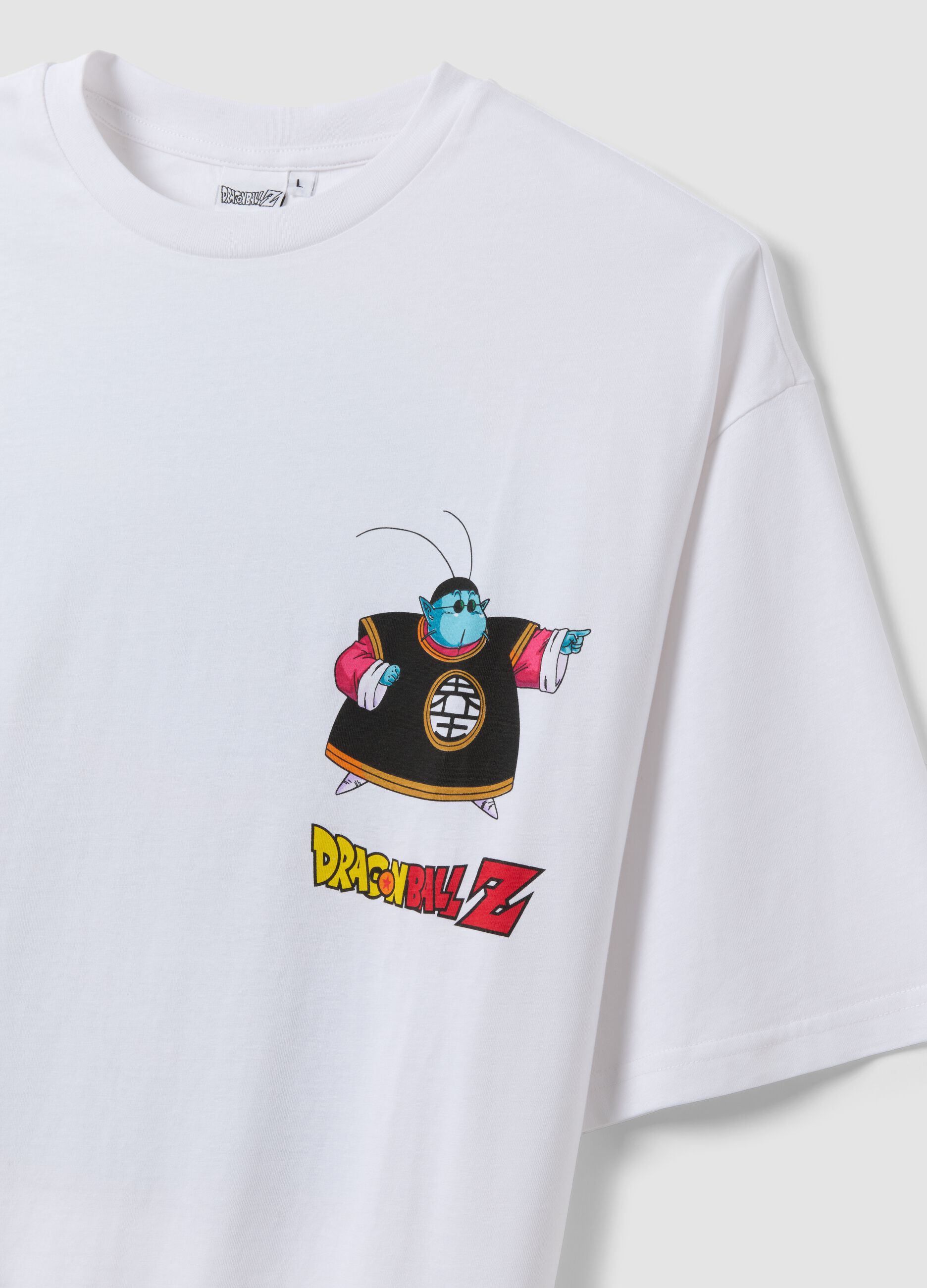 White 100% cotton T-shirt with Dragon Ball Z graphic print