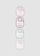 Pack of four multicolour baby bibs in organic cotton blend_0