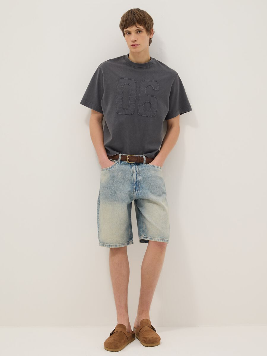 Maglia in puro cotone grigia regular fit_2