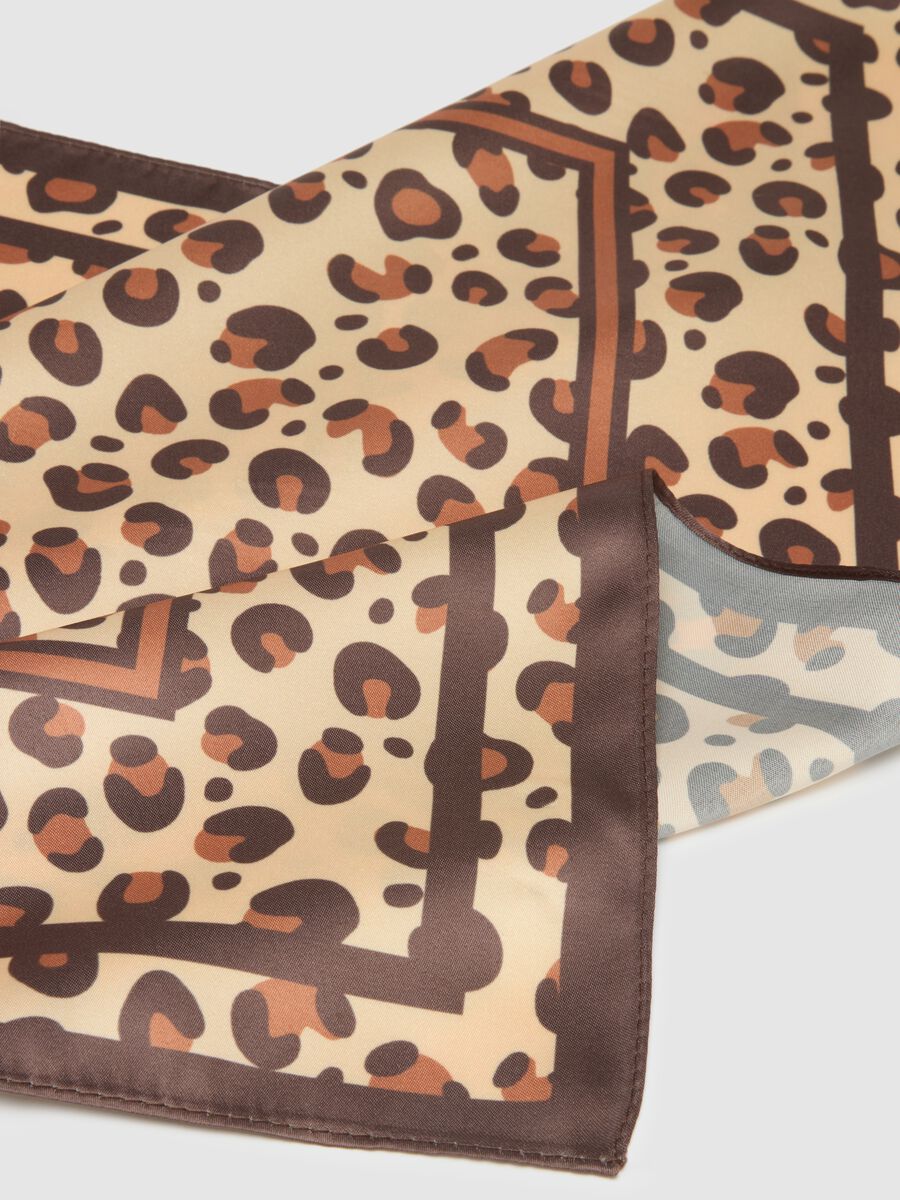 Multicolour leopard print scarf regular fit_2