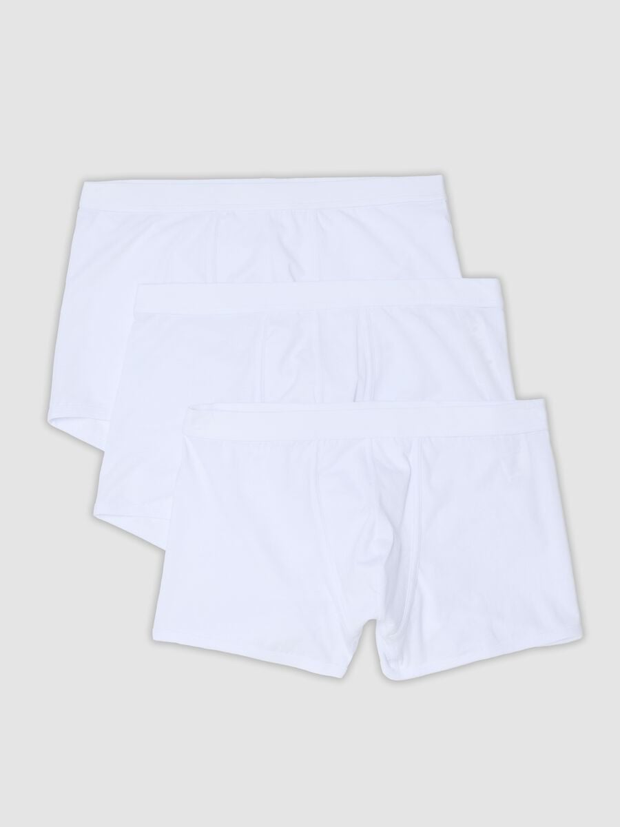 Tripack di boxer bianchi in cotone extrafine elasticizzato_4