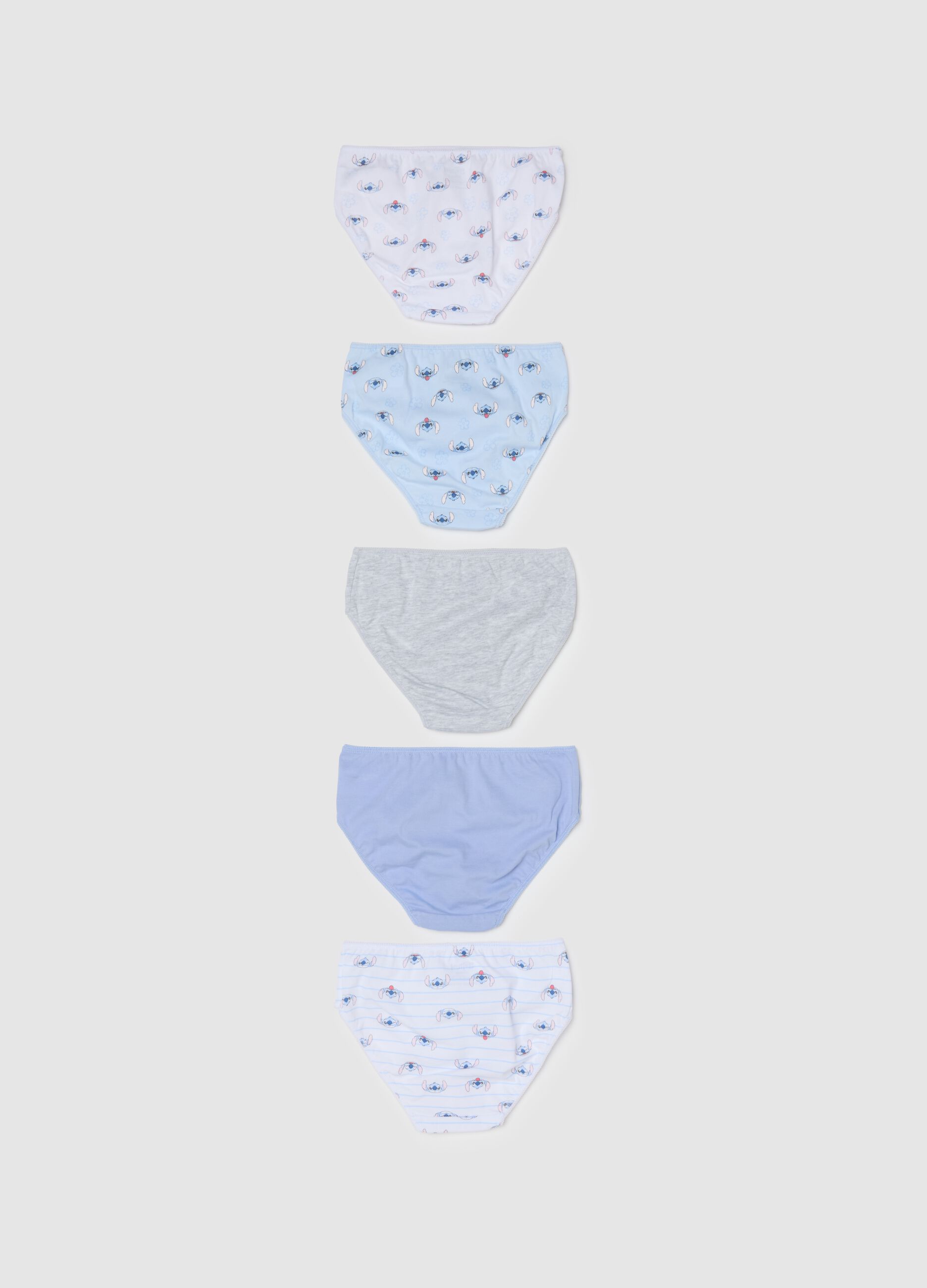 Girls' multipack set of multicoloured pure cotton briefs, regular fit