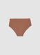 Brown regular-waist stretch microfibre hipster briefs_0