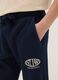 Boys' Blue Jogger Trousers in Pure Cotton Regular Fit_2