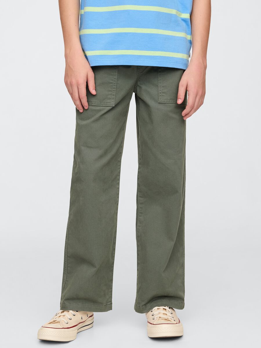 Boys' Green Cargo Trousers by GAP Kids_1