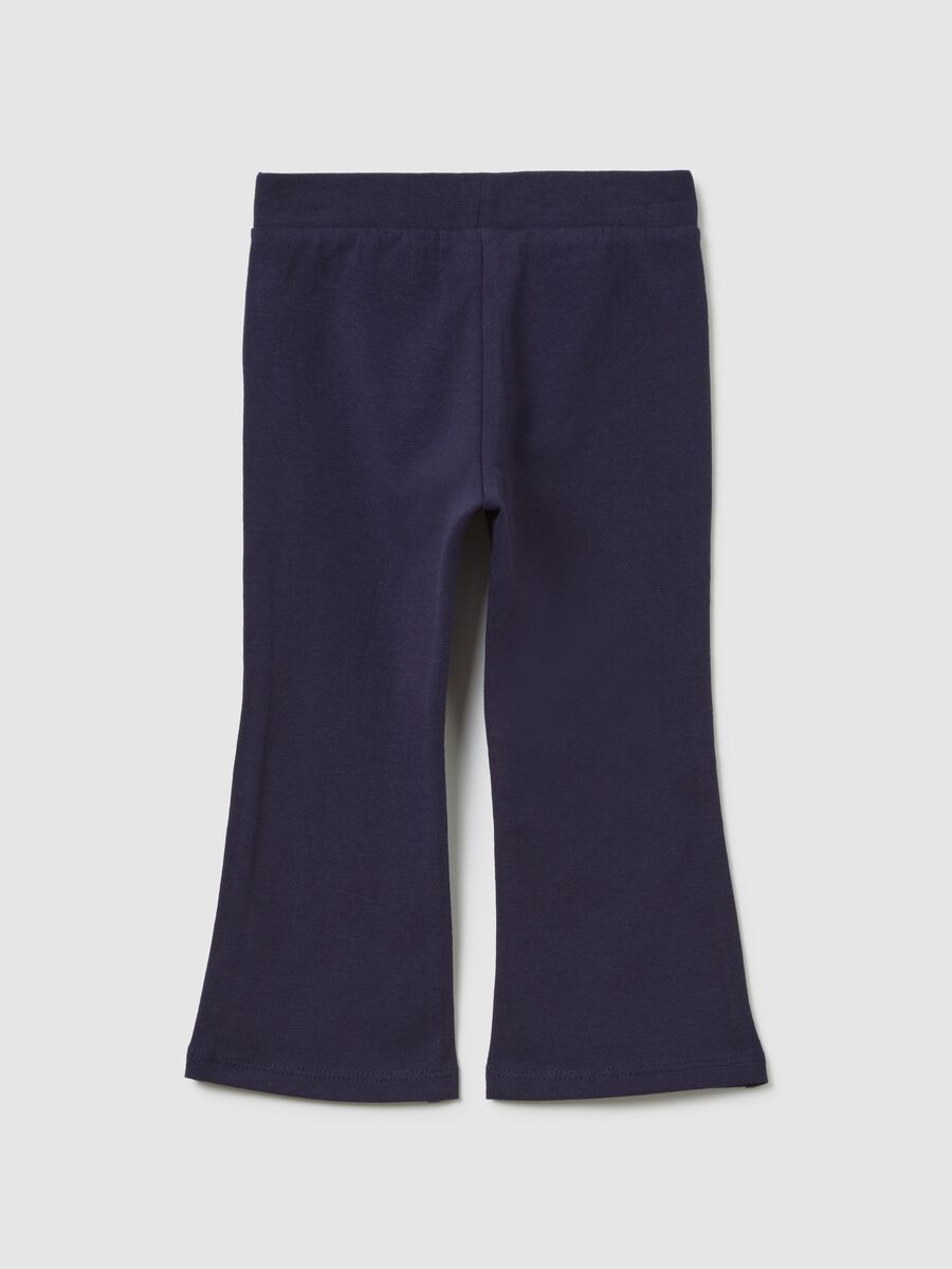 Girls' Blue Flared Trousers_1