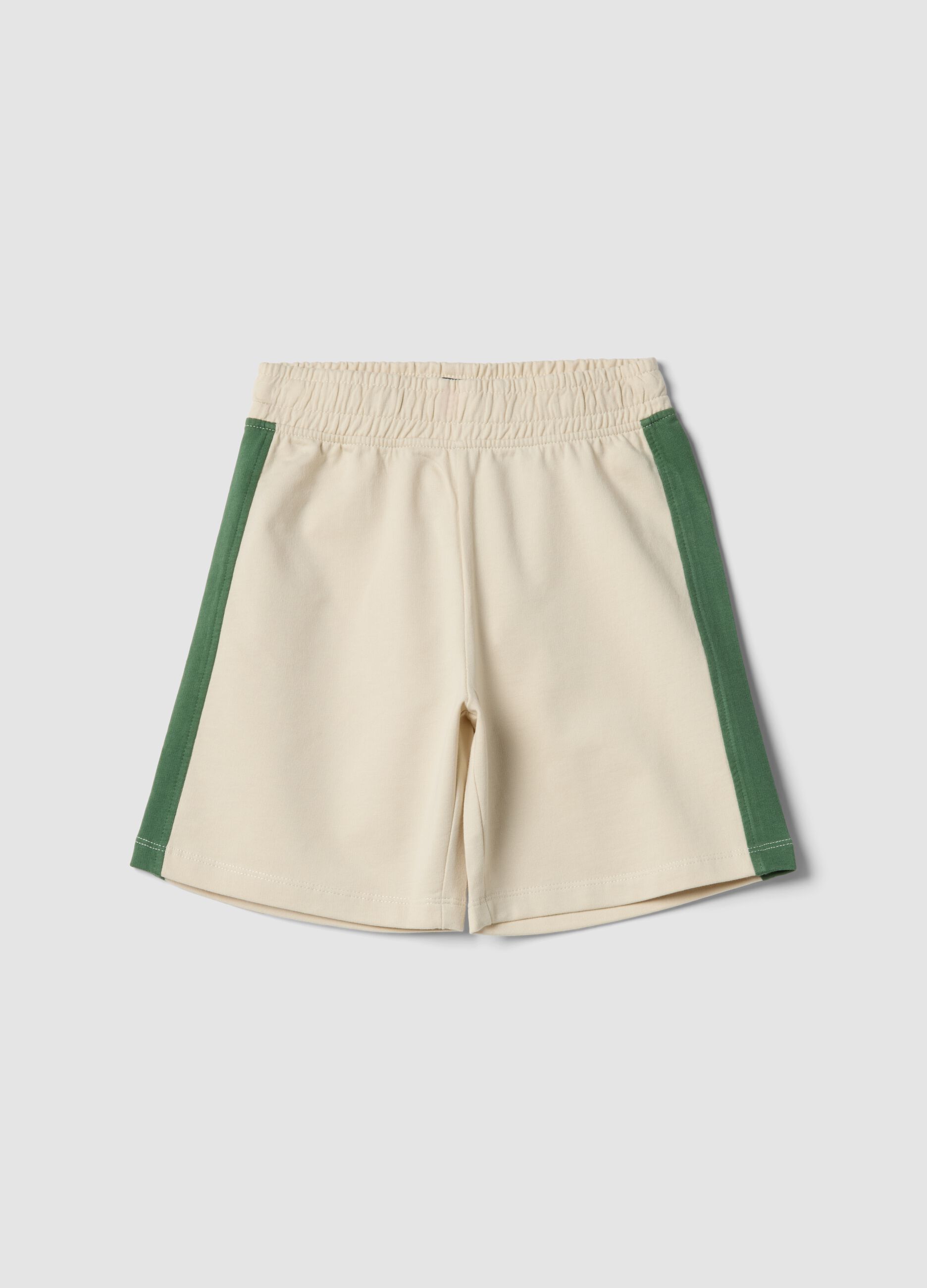 Multicoloured pure cotton regular fit shorts for boys