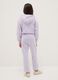 Girls' purple pure cotton trousers regular fit_1