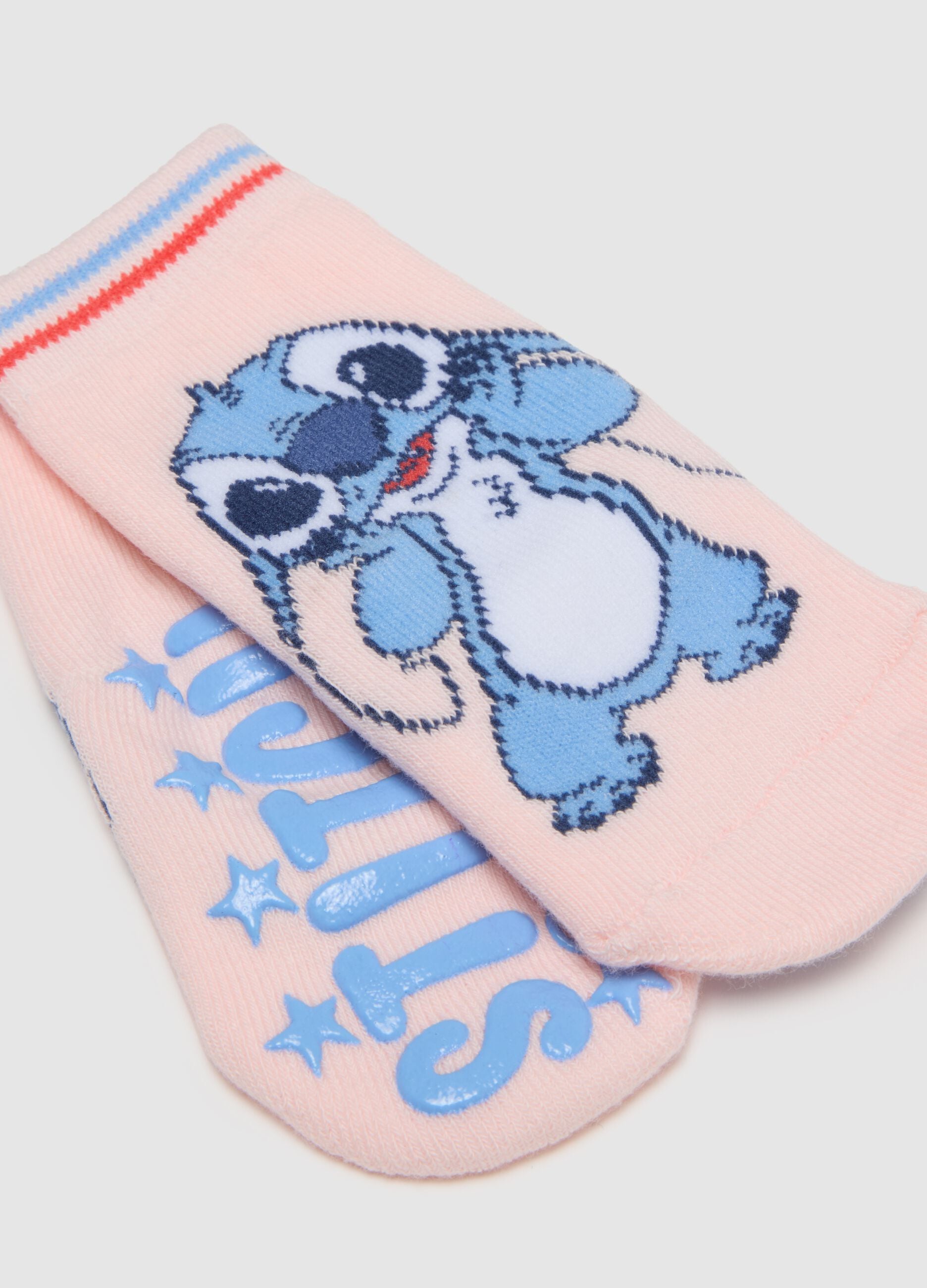 Pack of multicolour baby girl socks in cotton blend with print