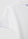 White pure cotton boys' t-shirt with regular fit and pocket_3