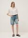 White pure cotton regular-fit shirt with check texture_1