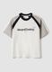 T-shirt bianca in puro cotone girocollo con scritta "Always Cooking"_0