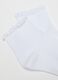 Multipack of short white girl's socks in stretch cotton_1
