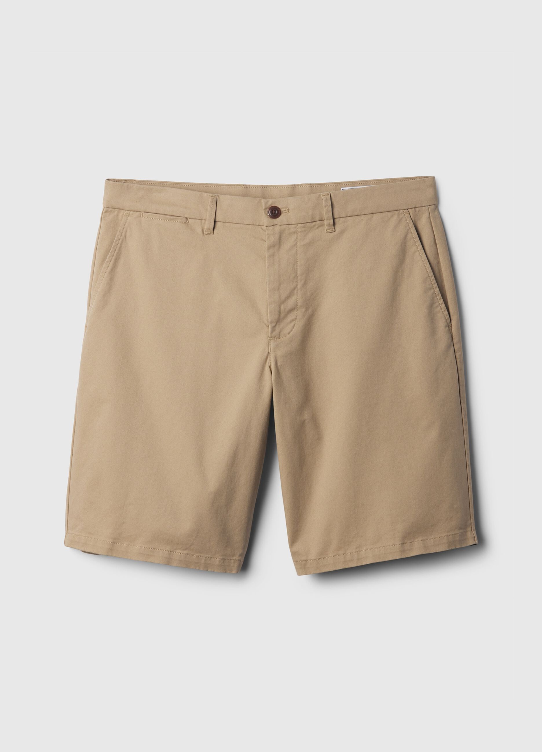 Relaxed-fit Bermuda shorts in stretch cotton