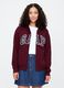 GAP logo zip-up hooded sweatshirt in cotton blend_0