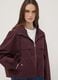 Purple hooded zip-up jacket_0