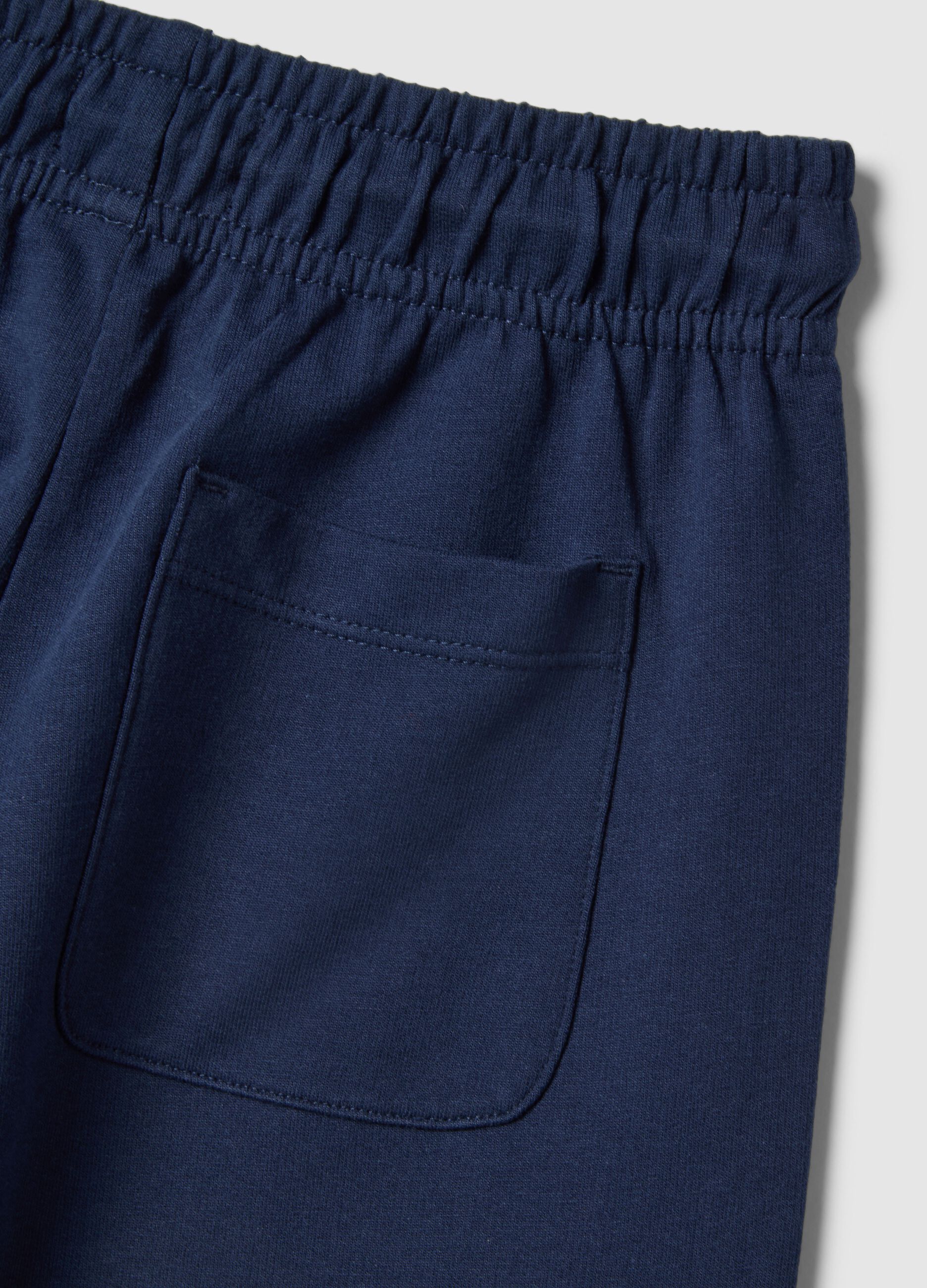 Boys' Regular Fit Blue Pure Cotton Shorts