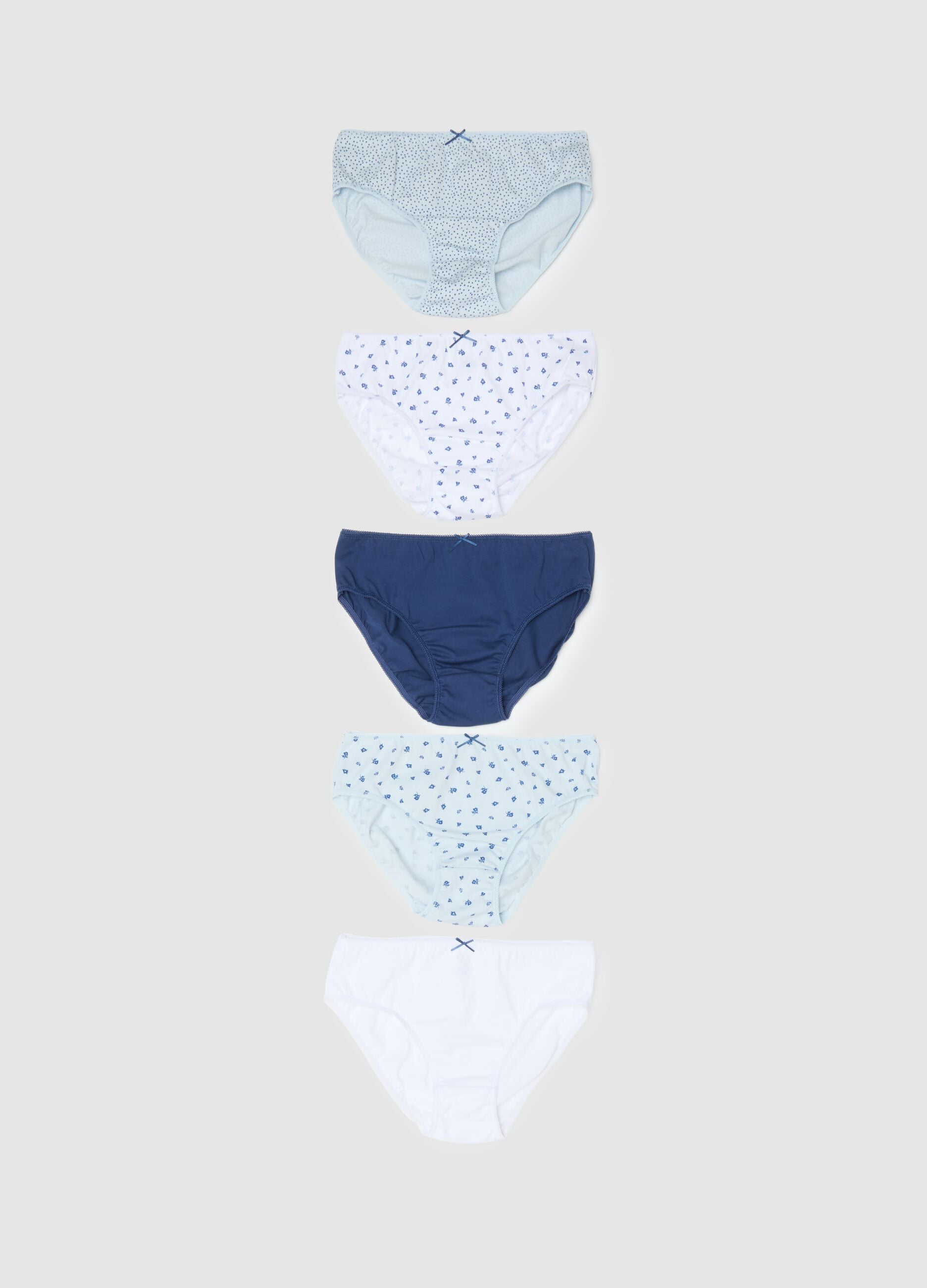 Girls' Pure Cotton Multicolour Multipack Knickers