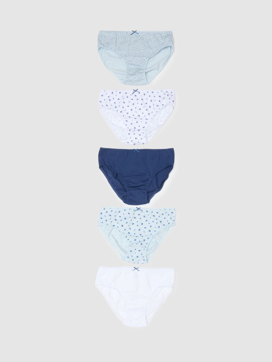 Girls' Pure Cotton Multicolour Multipack Knickers_0