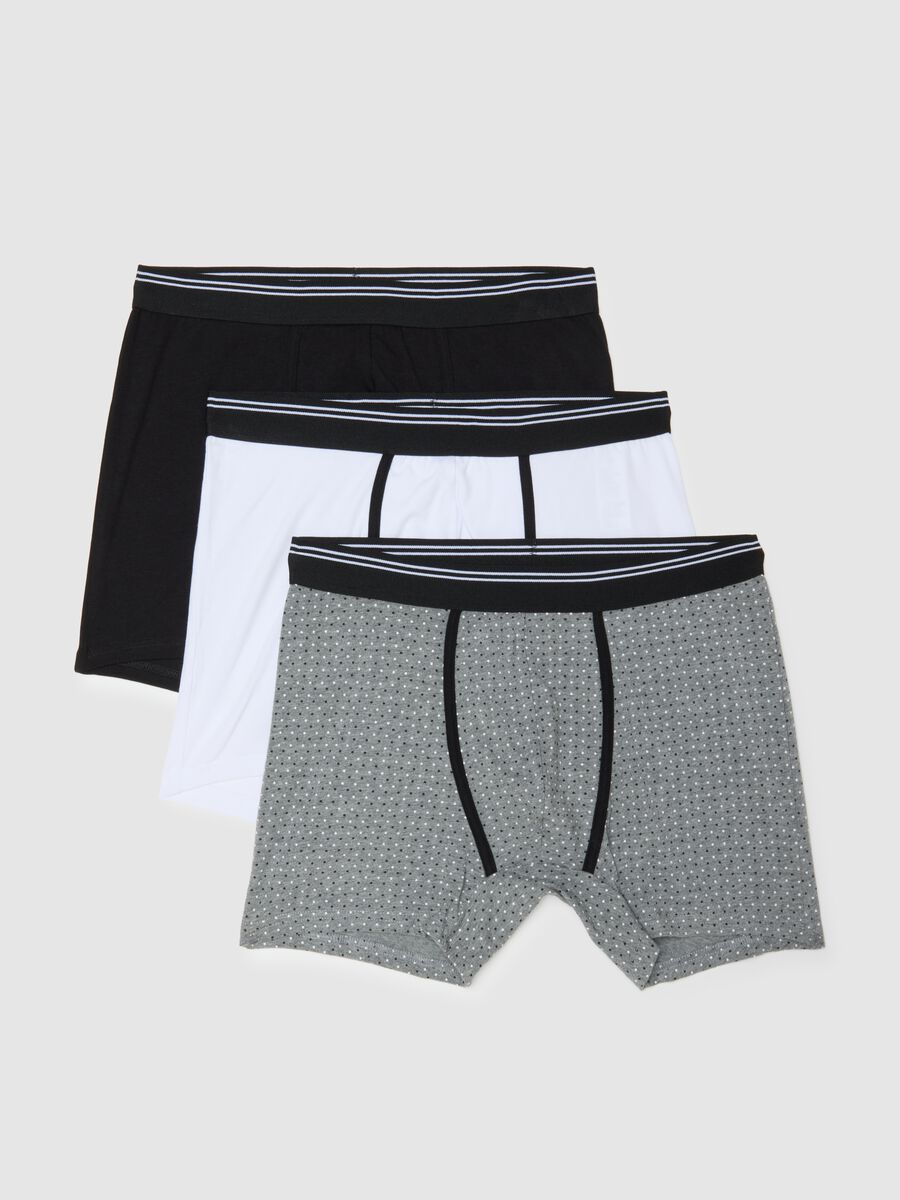 3-pack regular-fit multicolour checked midi boxer shorts in stretch organic cotton_4