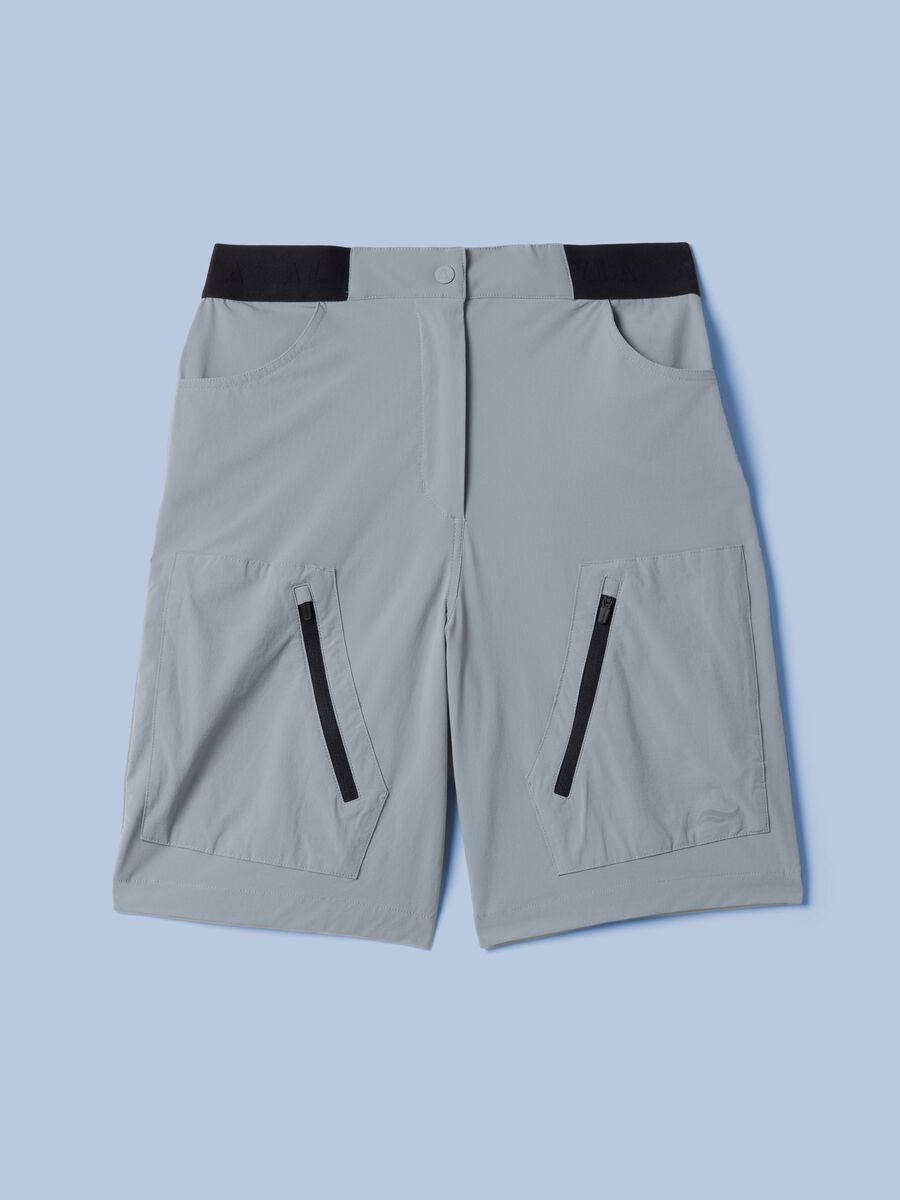 Grey ALTAVIA SAILING stretch-fabric Bermuda shorts_0
