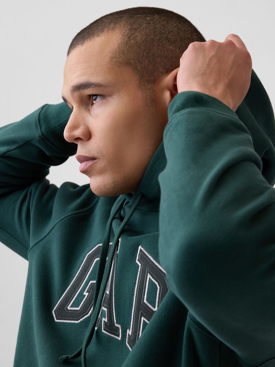 Cotton blend hoodie with logo_2