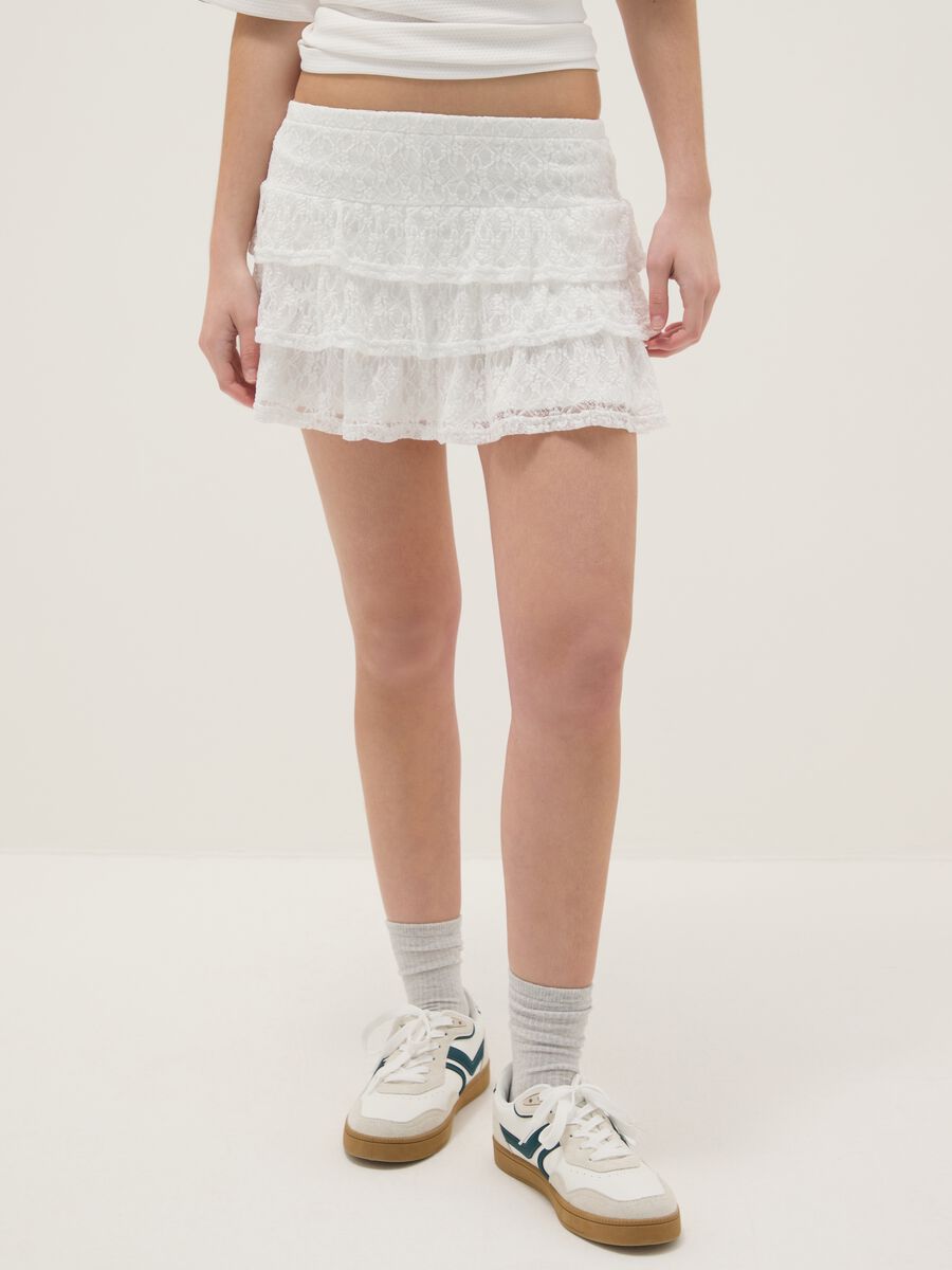 White lace skirt regular fit_2