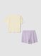 Multicolour organic cotton pyjamas for girls_1