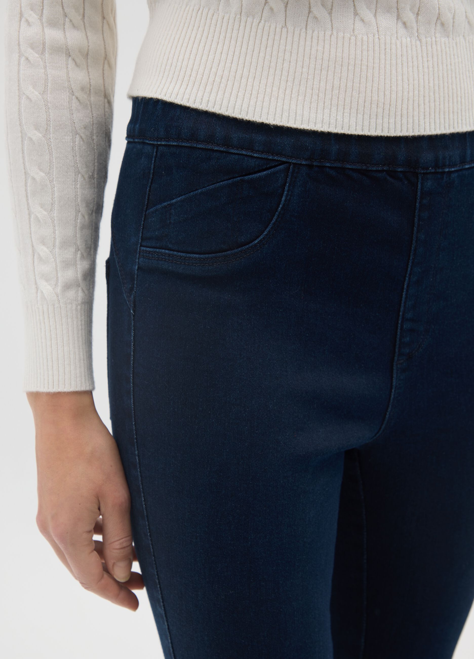 OVS Elasticated Blue Jeans