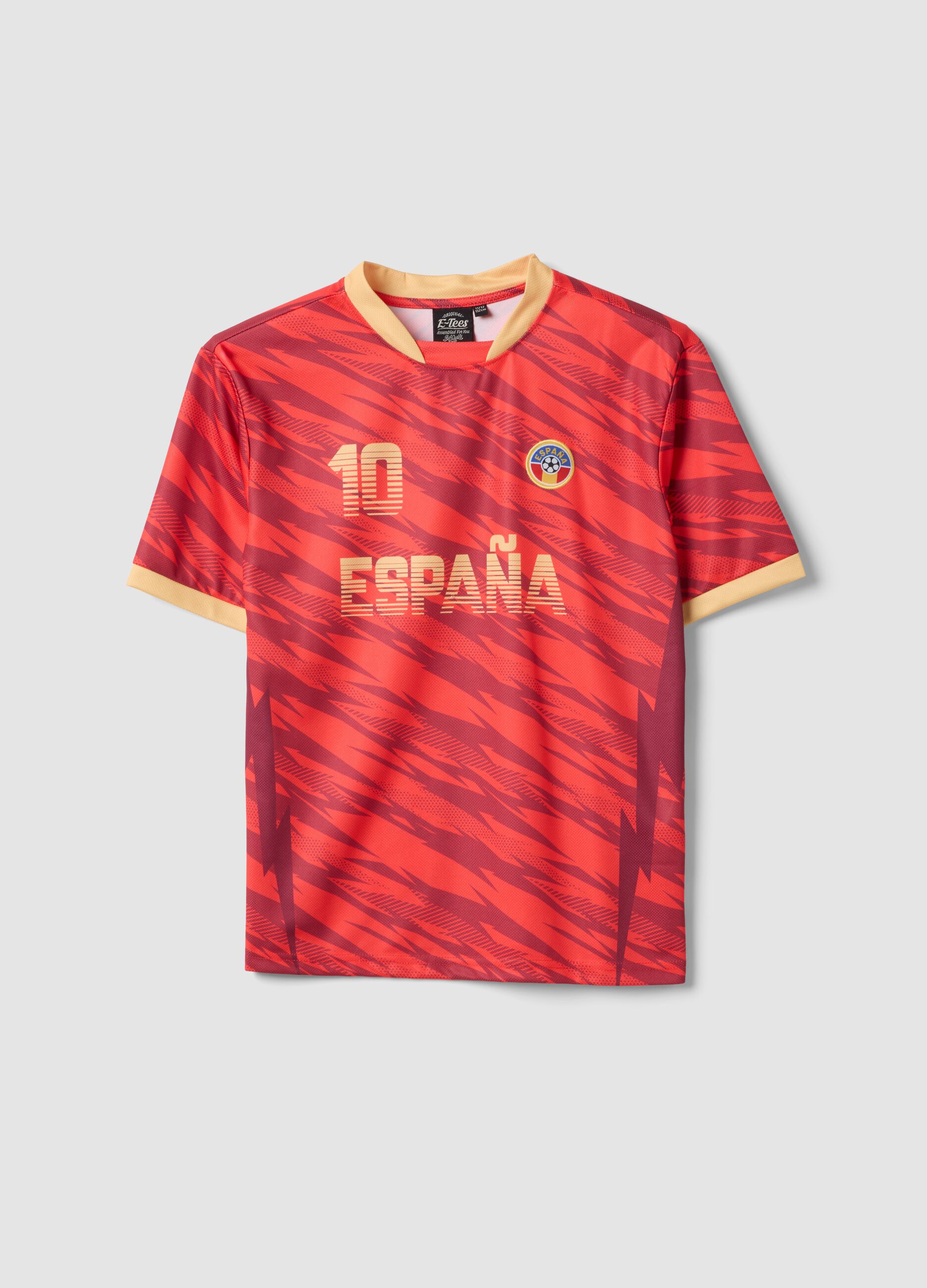 Kids&rsquo; Red Spain Short-Sleeve T-shirt &ndash; Oversized Fit