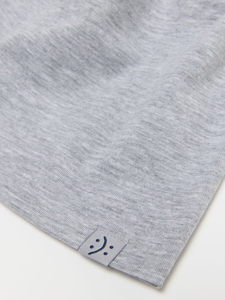 Grey Stretch Cotton Kids' Hat with Comfortable Fit_1