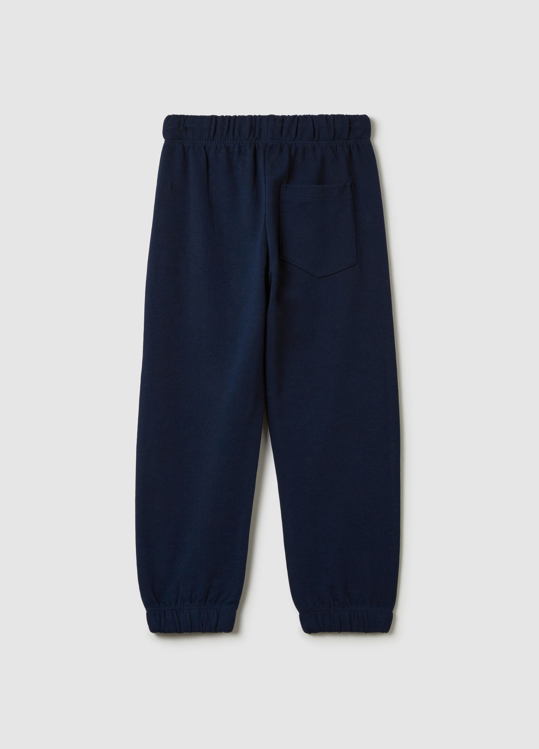 Fleece joggers with drawstring