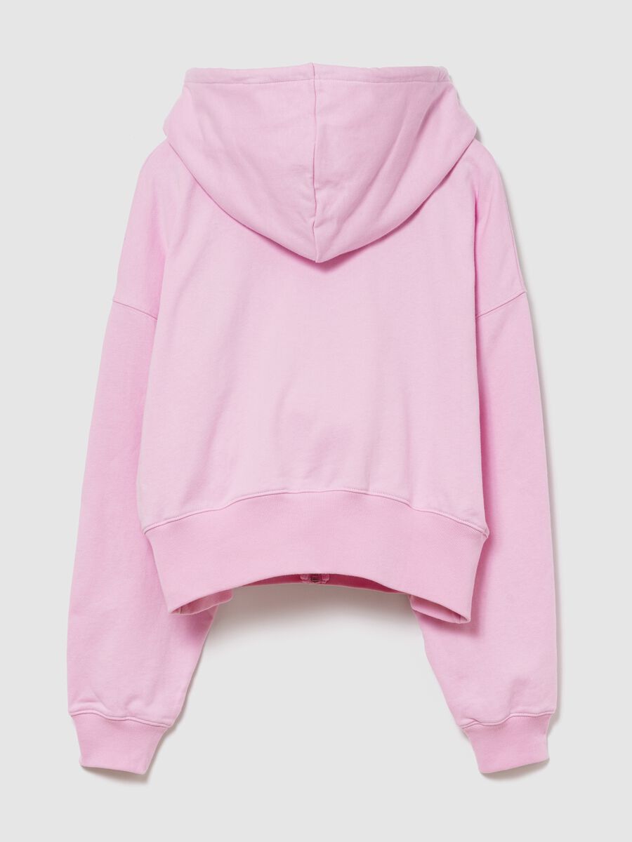 Felpa in misto cotone regular fit con logo GAP e zip_5