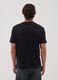 Black slim-fit T-shirt in pure mercerised cotton_3