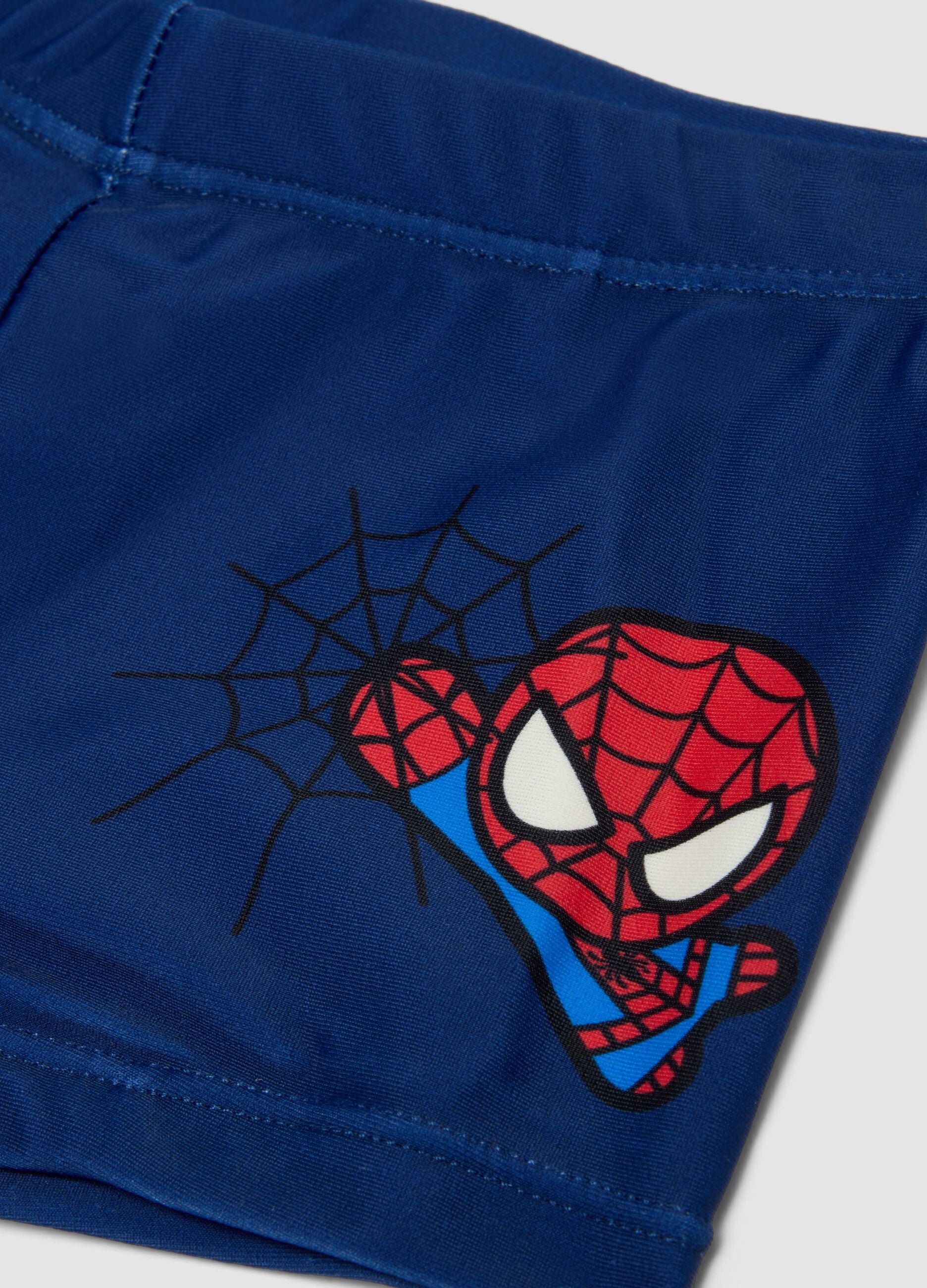 Blue stretch swim boxer shorts