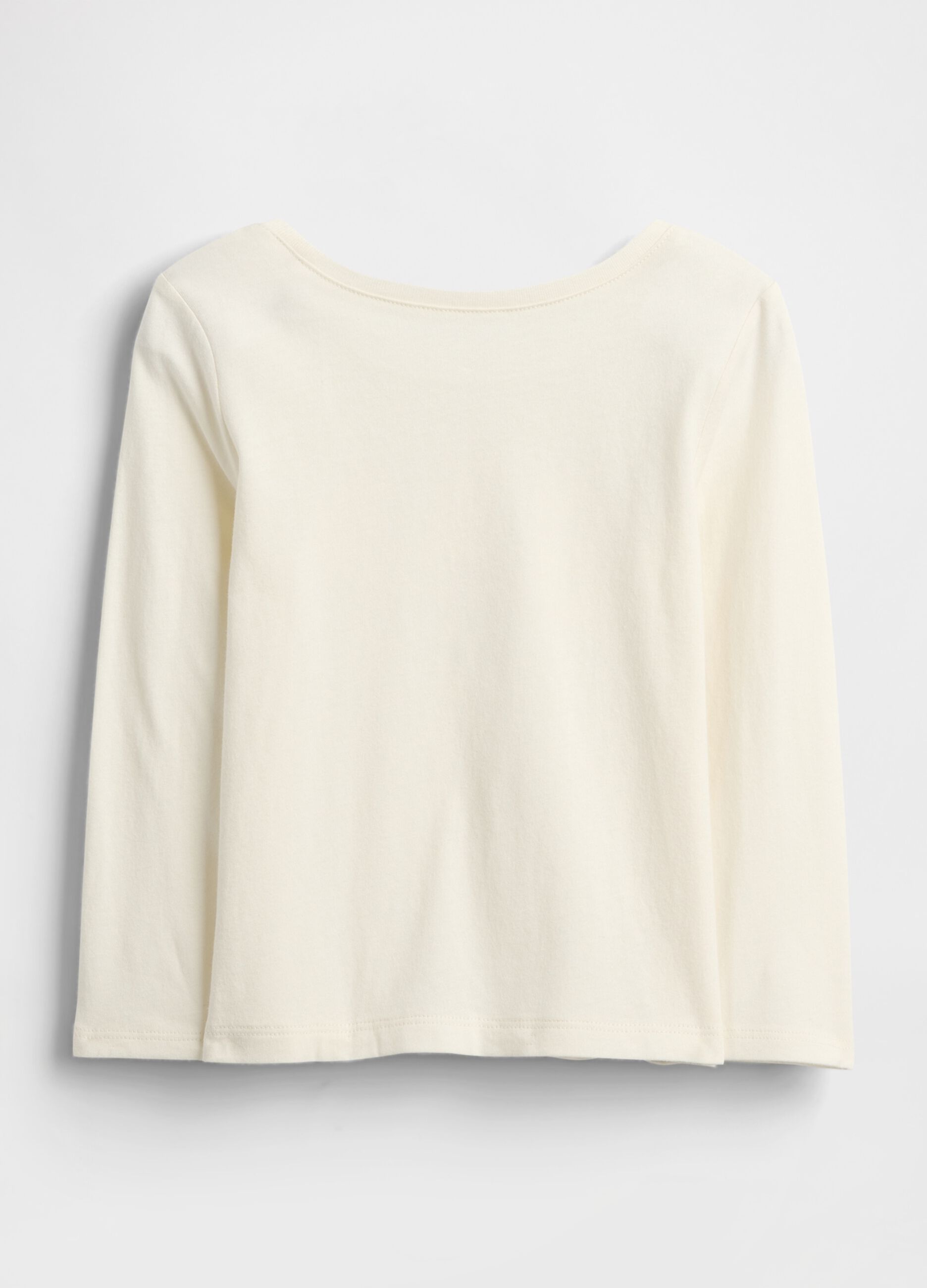 White Long Sleeve Cotton Top