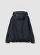 Grey hooded stretch-fabric jacket for boys_1