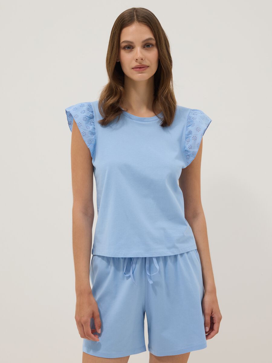 Light blue organic cotton pyjamas_1