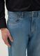 Regular fit blue denim pure cotton jeans_3