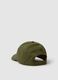 Regular fit green pure cotton baseball cap_1