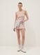 Pink fitted stretch cotton vest top_1