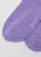 Multicolour short cotton blend socks for girls, regular fit pack of three_1