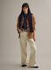 Brown genuine leather jacket regular fit with fringes_1