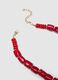 Red resin necklace with coral-shaped charms_2