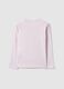 Girls' regular fit pink pure cotton T-shirt with print_1