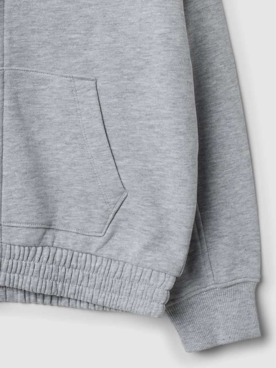 Grey pure cotton hooded sweatshirt_3