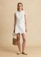 White organic cotton broderie anglaise mini skirt_0