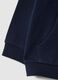 Girls' blue hoodie in pure cotton regular fit_2