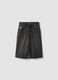 Girls&rsquo; black 100% cotton denim shorts &ndash; skater fit_3