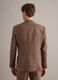 Brown pure linen slim-fit blazer_2